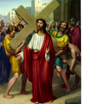 SEGUNDA ESTAO DA VIA SACRA: Jesus toma a cruz aos ombros