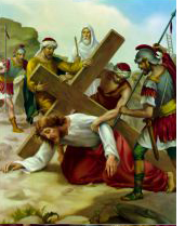 STIMA ESTAO DA VIA SACRA: Jesus cai pela segunda vez