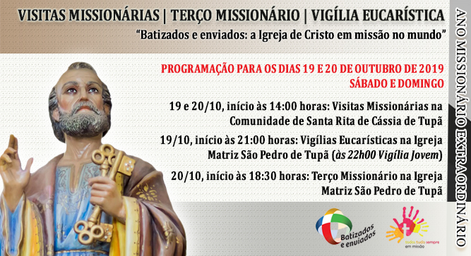 So Pedro de Tup realizar atividades no Ms Missionrio Extraordinrio