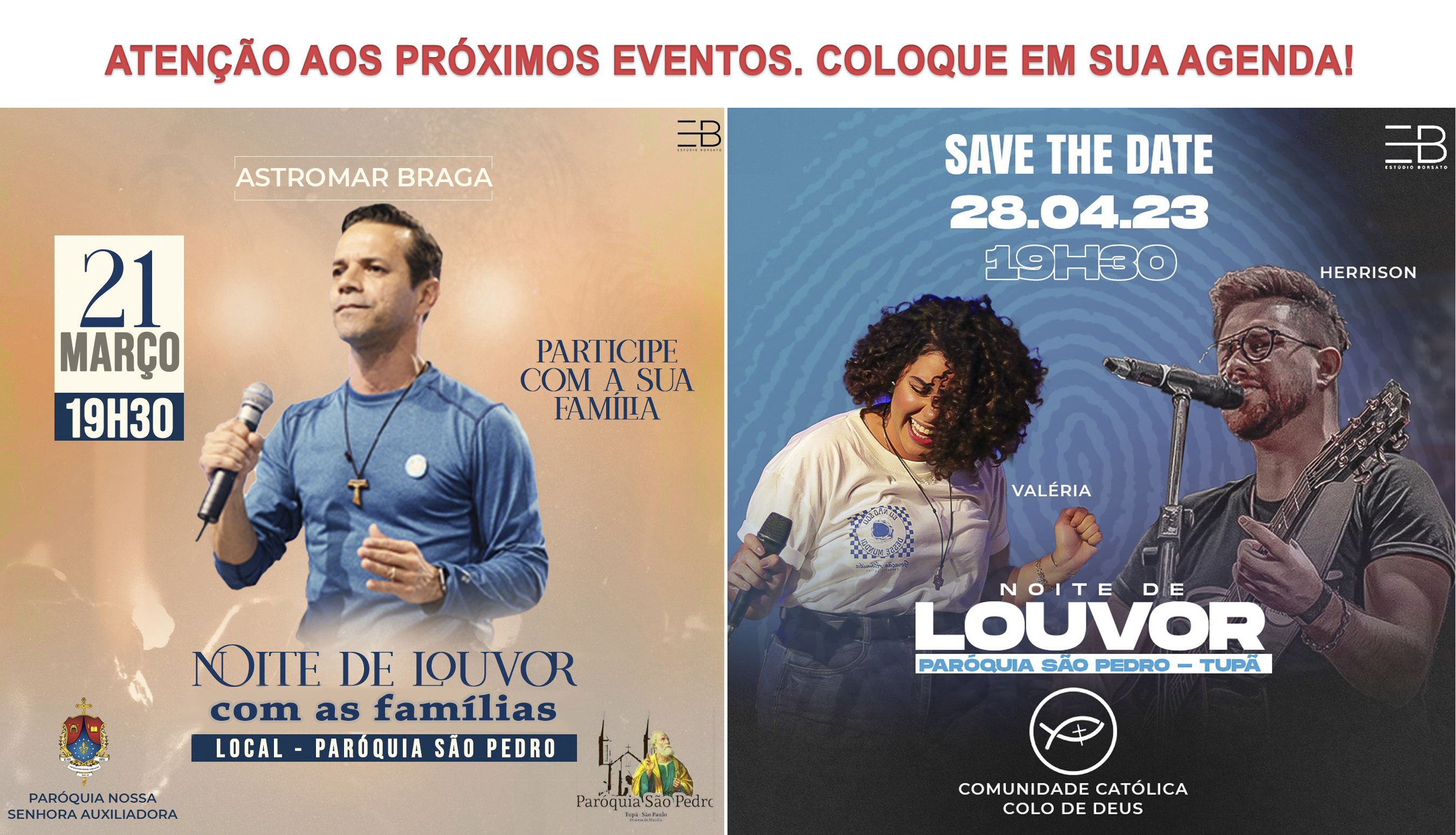 Confira os eventos na São Pedro de Tupã nos meses de março e abril 2023 Confira os eventos na São Pedro de Tupã nos meses de março e abril 2023