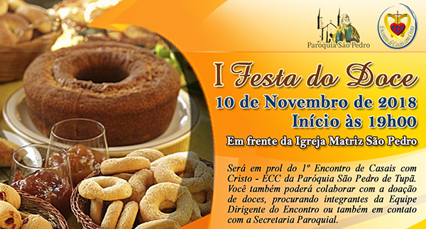 ECC da Parquia So Pedro de Tup promove a I Festa do Doce