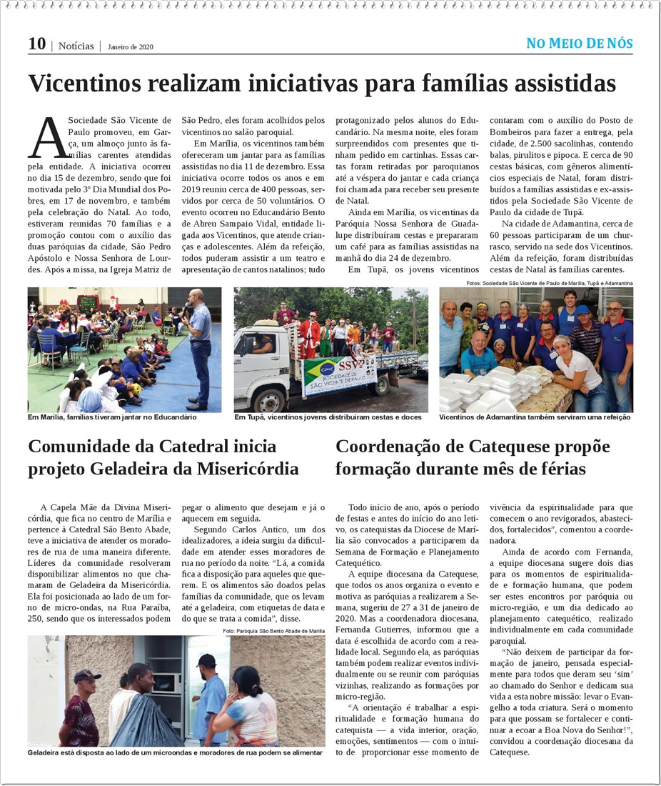 Jornal No Meio de Ns - Diocese de Marlia/SP