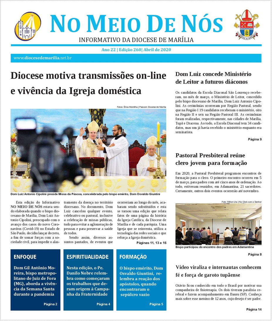 Jornal No Meio de Ns - Diocese de Marlia/SP