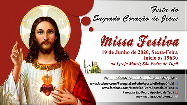 Sagrado Corao de Jesus ser celebrado dia 19 de Junho