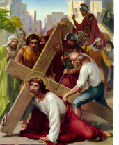 TERCEIRA ESTAÇÃO DA VIA SACRA: Jesus cai por terra TERCEIRA ESTAÇÃO DA VIA SACRA: Jesus cai por terra