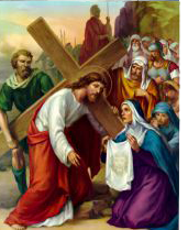 SEXTA ESTAÇÃO DA VIA SACRA: Verônica enxuga o rosto de Jesus SEXTA ESTAÇÃO DA VIA SACRA: Verônica enxuga o rosto de Jesus