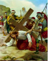 SÉTIMA ESTAÇÃO DA VIA SACRA: Jesus cai pela segunda vez SÉTIMA ESTAÇÃO DA VIA SACRA: Jesus cai pela segunda vez